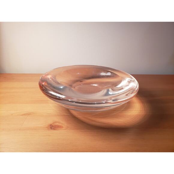 Renato Anatra Vetri Murano Heavy Glass Art Dish Signed 8.25" - Picture 2 of 6